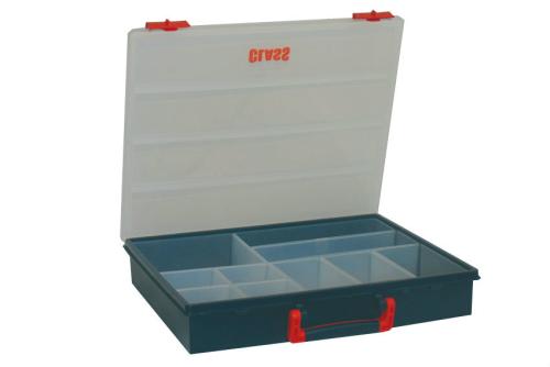 STR-5014-060 | BOITE DE RANGEMENT AVEC 10 GODETS AMOV 340X400X70 MM - SERIE 5000