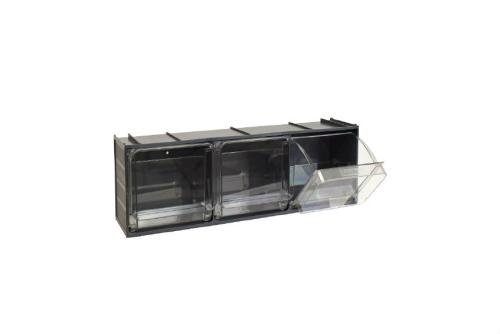 CRB-0003-022 | BLOC-TIROIRS BASCULANTS - 600X155X185MM 3 GODETS - SERIE CRYSTAL BOX