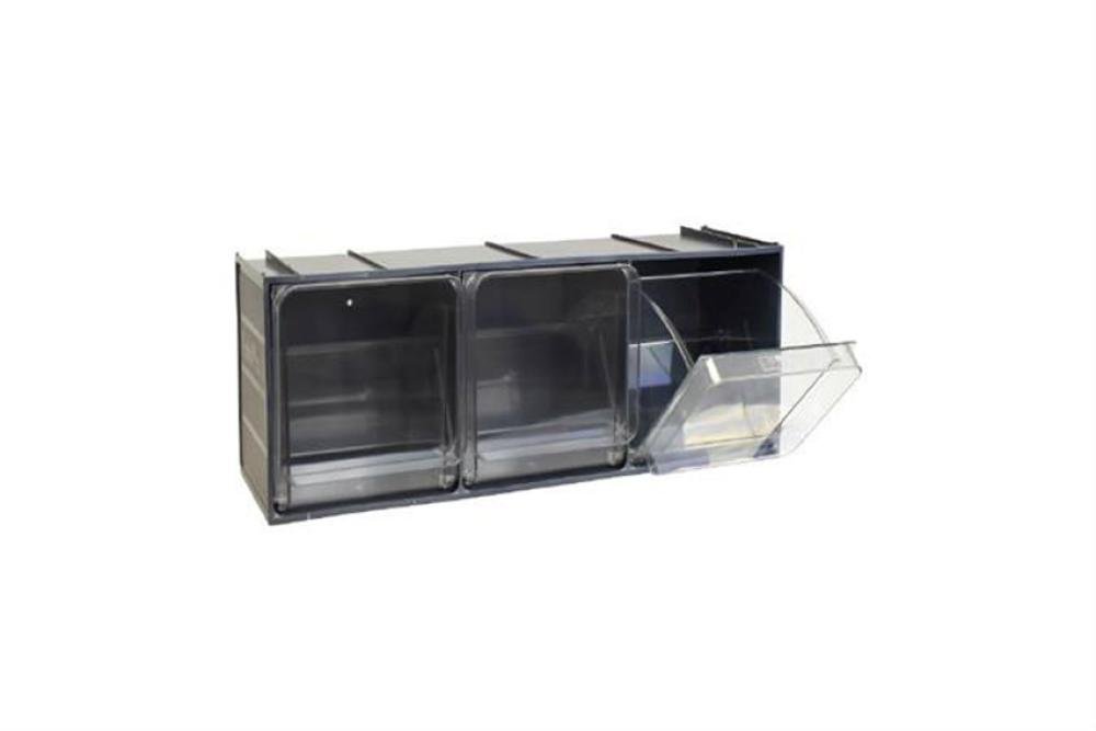 CRB-0004-022 | BLOC-TIROIRS BASCULANTS - 600X200X220MM 3 GODETS - SERIE CRYSTAL BOX