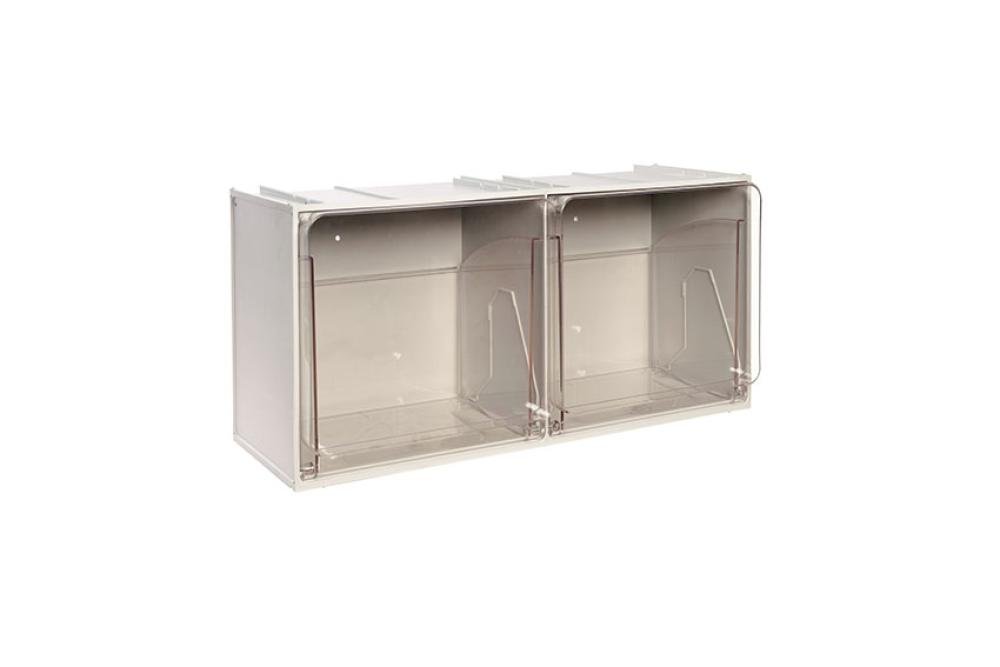 CRB-0005-050 | KANTELBAKMODULE - 600X240X305MM 2 BAKJES - SERIE CRYSTAL BOX