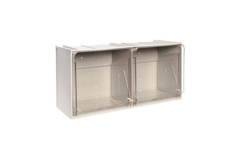 CRB-0005-050 | BLOC-TIROIRS BASCULANTS - 600X240X305MM 2 GODETS - SERIE CRYSTAL BOX
