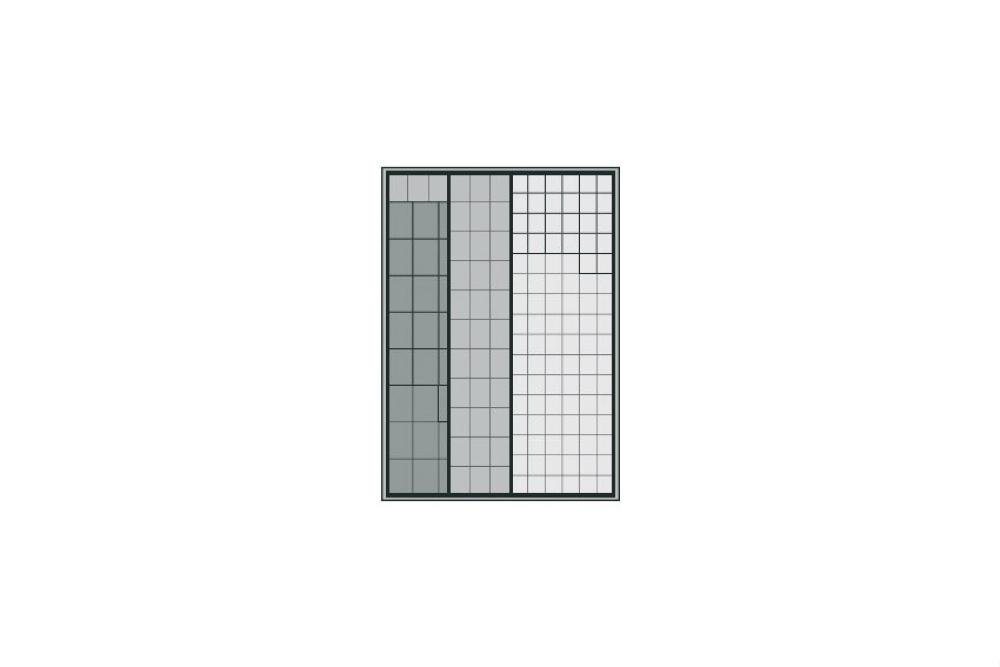 STR-7220-093 | ARMOIRE PANNEAUX COULIS. 1250X600X1950MM 225 TIROIRS BASC. INCLUS - SERIE 7000