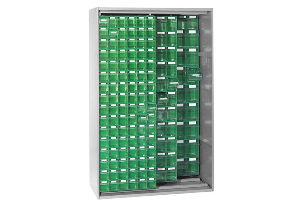 STR-7221-040 | ARMOIRE PANNEAUX COULIS. 1250X600X1950MM 220 TIROIRS BASC. INCLUS - SERIE 7000