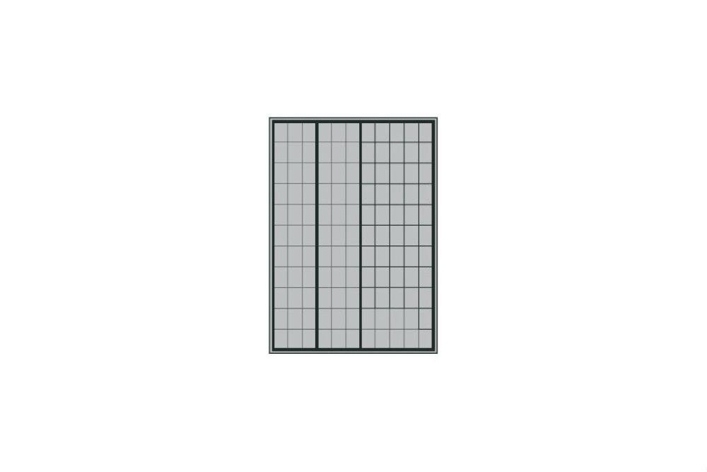 STR-7221-040 | ARMOIRE PANNEAUX COULIS. 1250X600X1950MM 220 TIROIRS BASC. INCLUS - SERIE 7000