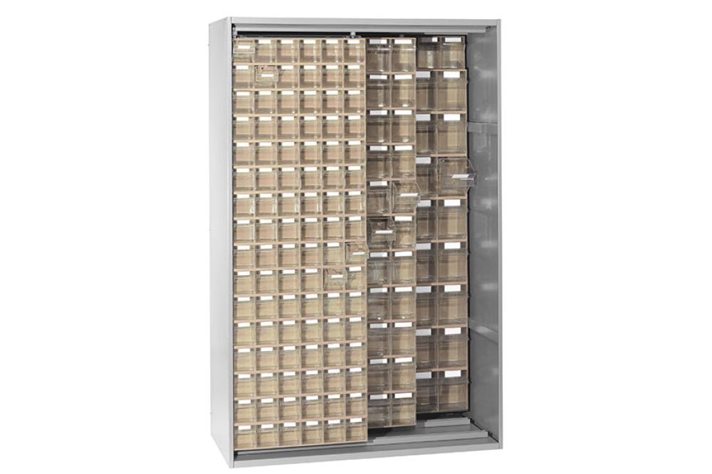 STR-7223-093 | ARMOIRE PANNEAUX COULIS. 1250X600X1950MM 184 TIROIRS BASC. INCLUS - SERIE 7000