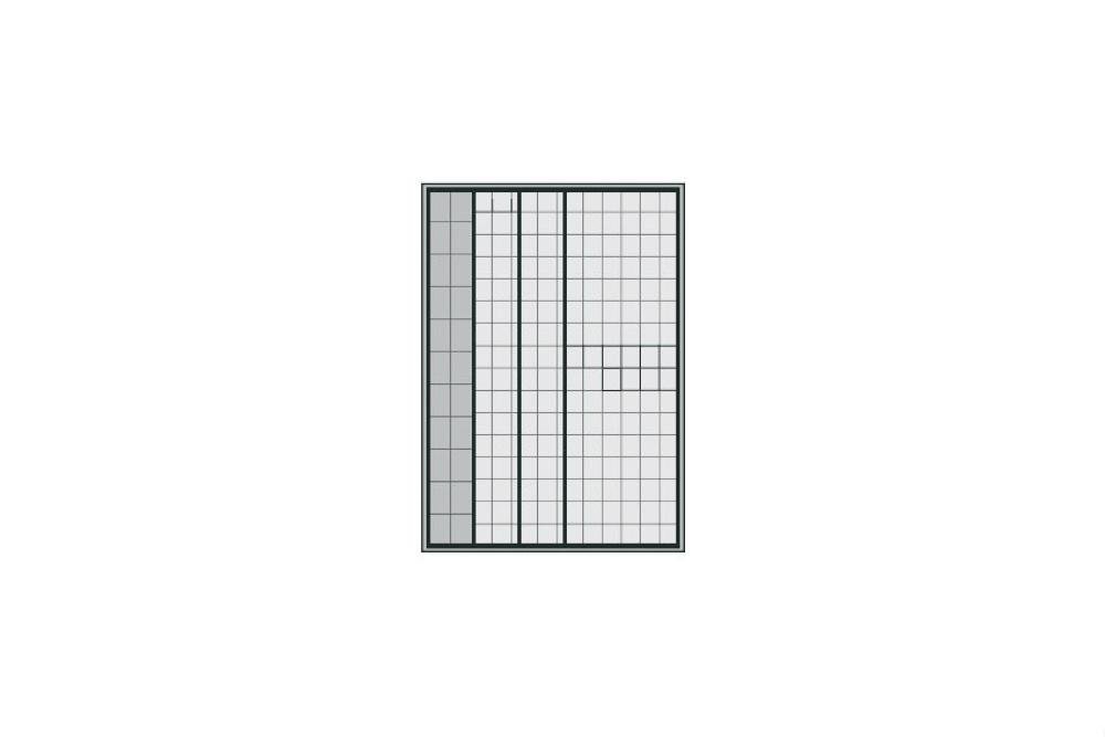 STR-7230-093 | ARMOIRE PANNEAUX COULIS. 1250X600X1950MM 398 TIROIRS BASC. INCLUS - SERIE 7000