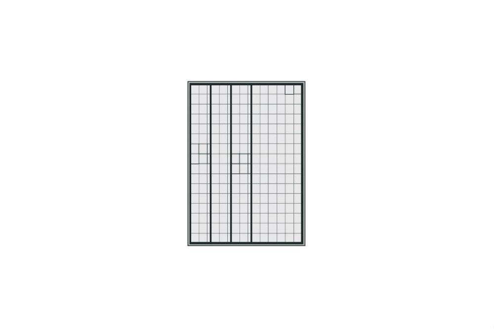 STR-7231-040 | ARMOIRE PANN. COULISSANT 1250X600X1950MM 480 TIROIRS BASC. INCLUS - SERIE 7000