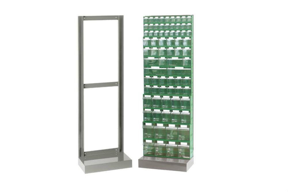 STR-6003-050 | METALEN WANDFRAME - SERIE 7001 610X220X1750MM - OP SOKKEL