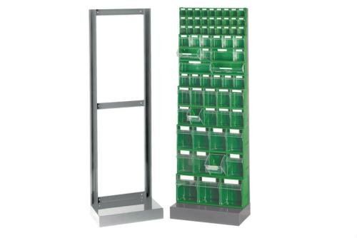STR-6004-050 | METALEN WANDFRAME - SERIE 7002 610X220X1950MM - OP SOKKEL