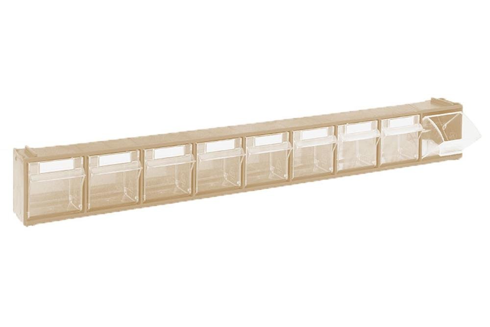 STR-7001-093 | BLOC-TIROIRS BASCULANTS - 600X68X78 MM 9 GODETS - SERIE 7000