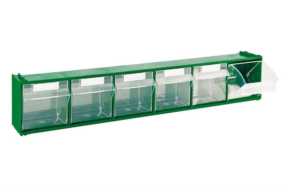 STR-7002-040 | BLOC-TIROIRS BASCULANTS - 600X96X112 MM 6 GODETS - SERIE 7000
