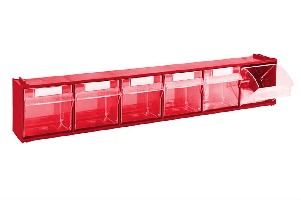 STR-7002-070 | BLOC-TIROIRS BASCULANTS - 600X96X112 MM 6 GODETS - SERIE 7000