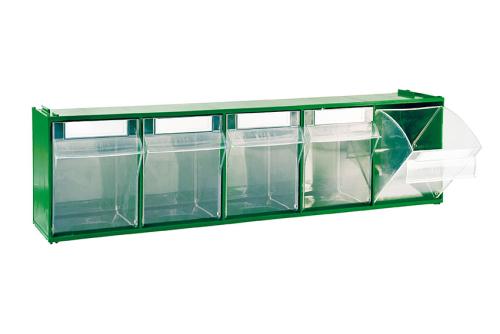 STR-7003-040 | BLOC-TIROIRS BASCULANTS - 600X140X168 MM 5 GODETS - SERIE 7000