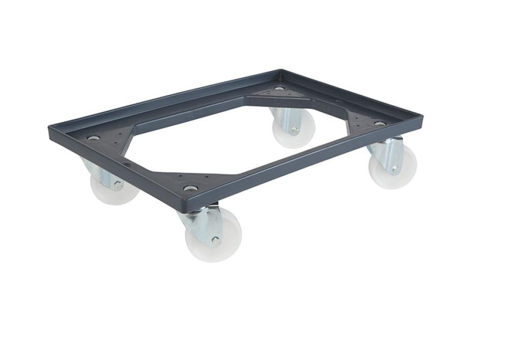 DOI-2000-050 | CHARIOT DE TRANSPORT BUDGET LINE 4 ROUES POLYAM. PIVOTANTES + FRCHS GALV.