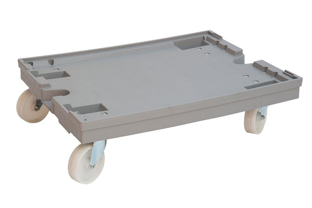 DOI-4000-050 | CHARIOT DE TRANSPORT 600X800X200 MM ROUES NYLON BLANC