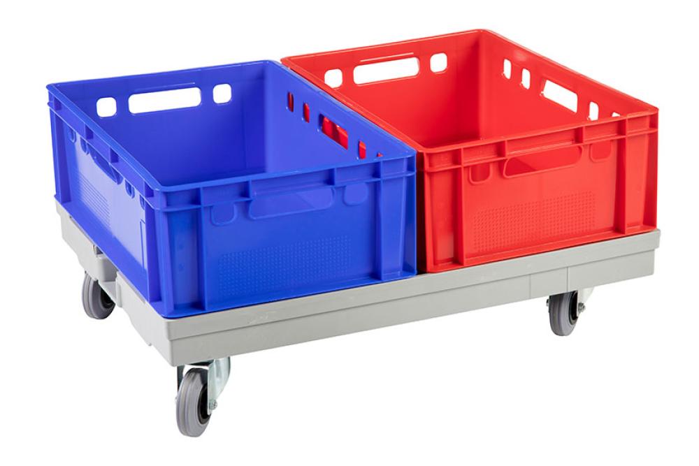 DOI-4001-050 | CHARIOT DE TRANSPORT 600X800X200 MM ROUES EN CAOUTCHOUC