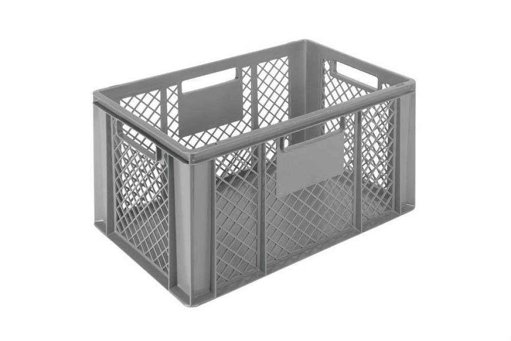 COD-6324-050 | EURONORM 600X400X320MM - 63L - STANDAARD BODEM GESLOTEN - ZIJWANDEN GEPERFOREERD
