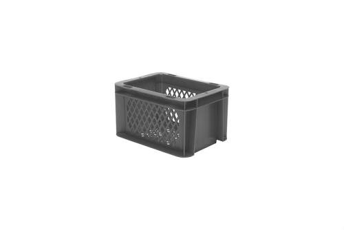 RTP-2120-050 | EURONORM STAPELBAK - STANDAARD - 0.97L 200X100X120MM - BODEM/ZIJWANDEN GEPERF.