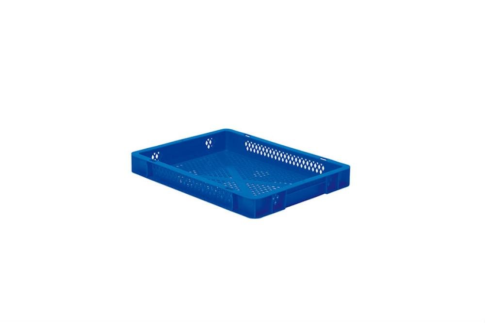 RTP-4050-060 | EURONORM STAPELBAK - STANDAARD - 4.6L 400X300X50MM - BODEM/ZIJWANDEN GEPERF.
