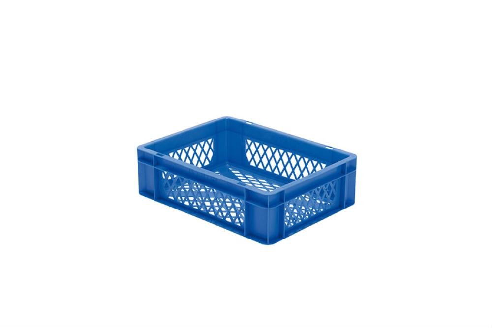 RTP-4120-060 | EURONORM STAPELBAK - STANDAARD - 10L 400X300X120MM - BODEM/ZIJWANDEN GEPERF.