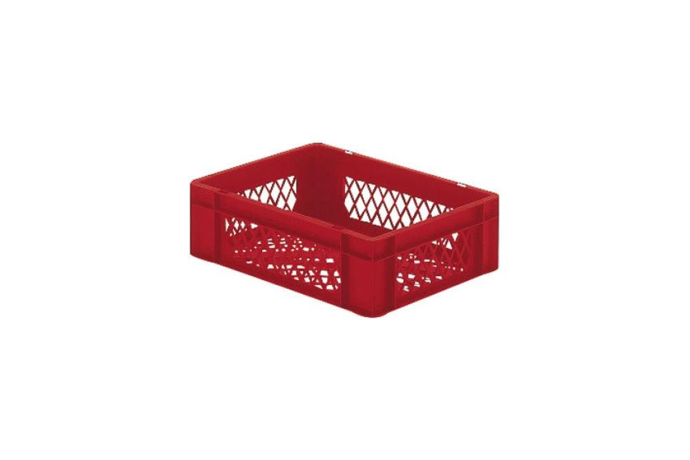 RTP-4120-070 | EURONORM STAPELBAK - STANDAARD - 10L 400X300X120MM - BODEM/ZIJWANDEN GEPERF.