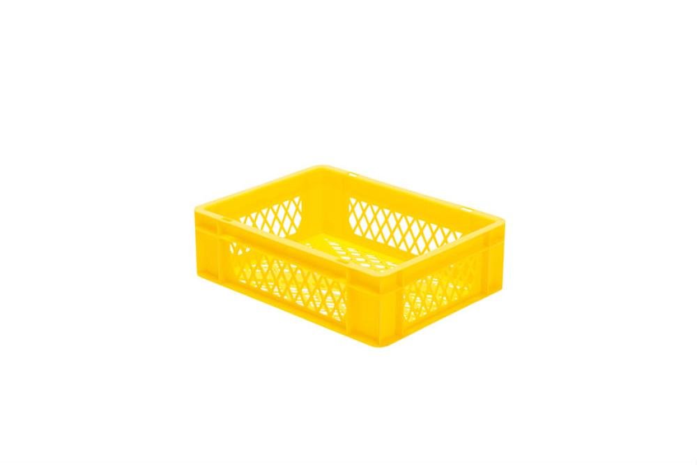 RTP-4120-080 | EURONORM STAPELBAK - STANDAARD - 10L 400X300X120MM - BODEM/ZIJWANDEN GEPERF.