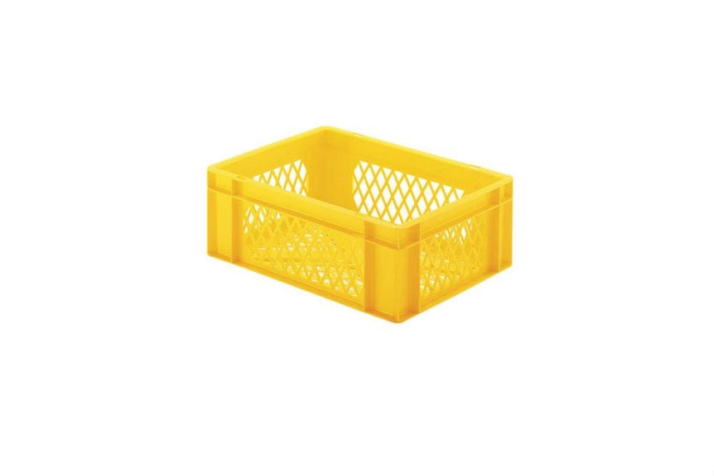 RTP-4140-080 | EURONORM STAPELBAK - STANDAARD - 13L 400X300X145MM - BODEM/ZIJWANDEN GEPERF.