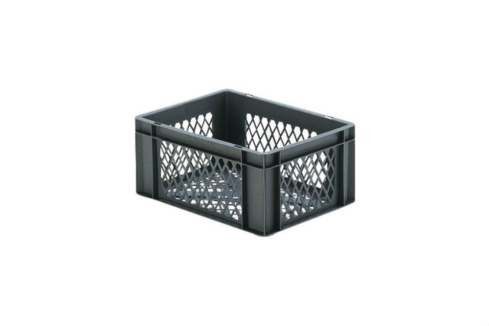 RTP-4170-050 | EURONORM STAPELBAK - STANDAARD - 15L 400X300X175MM - BODEM/ZIJWANDEN GEPERF.