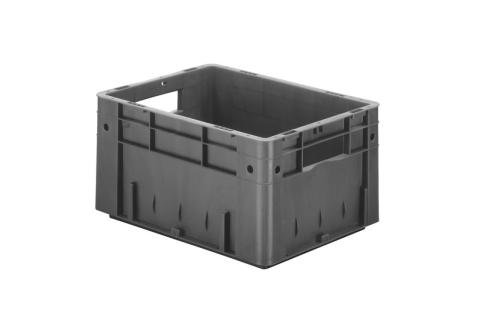 RVC-4212-050 | EURONORM STAPELBAK-VERSTEVIGD 18L 400X300X210MM - BODEM/ZIJWANDEN GESLOTEN