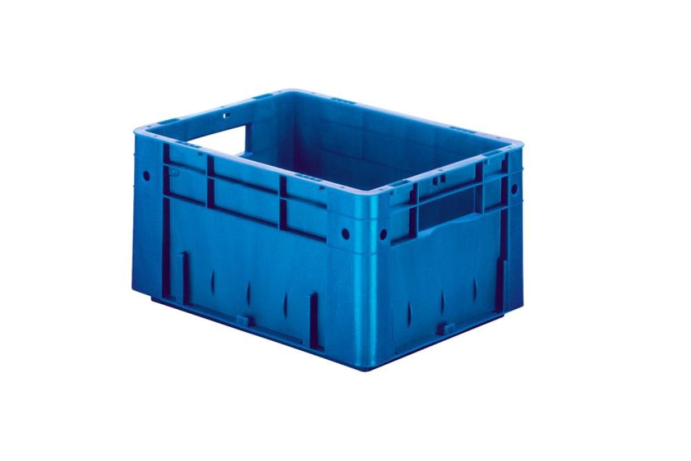 RVC-4212-060 | EURONORM STAPELBAK-VERSTEVIGD 18L 400X300X210MM - BODEM/ZIJWANDEN GESLOTEN