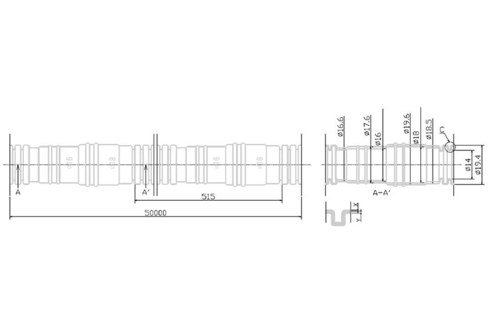 CIN-9930-000 | SOEPELE DRAINPIPE DUBBELGELAAGD 14-16-18MM - 50MTR/ROL