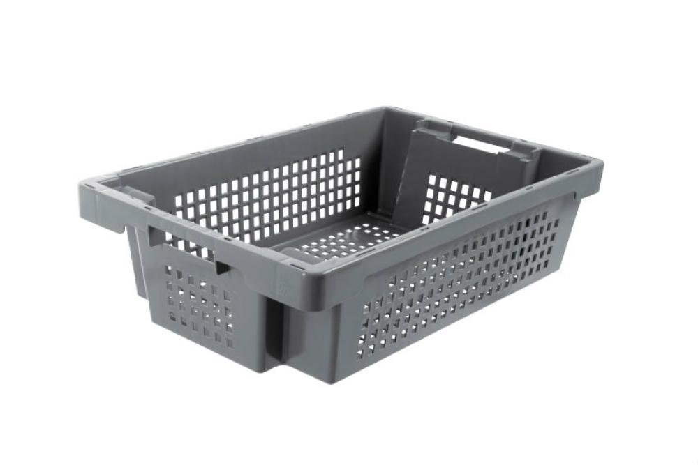 NRP-6152-050 | DRAAI-STAPELBAK ROTA 25L - 600X400X150MM BODEM & ZIJWANDEN GEPERFOREERD