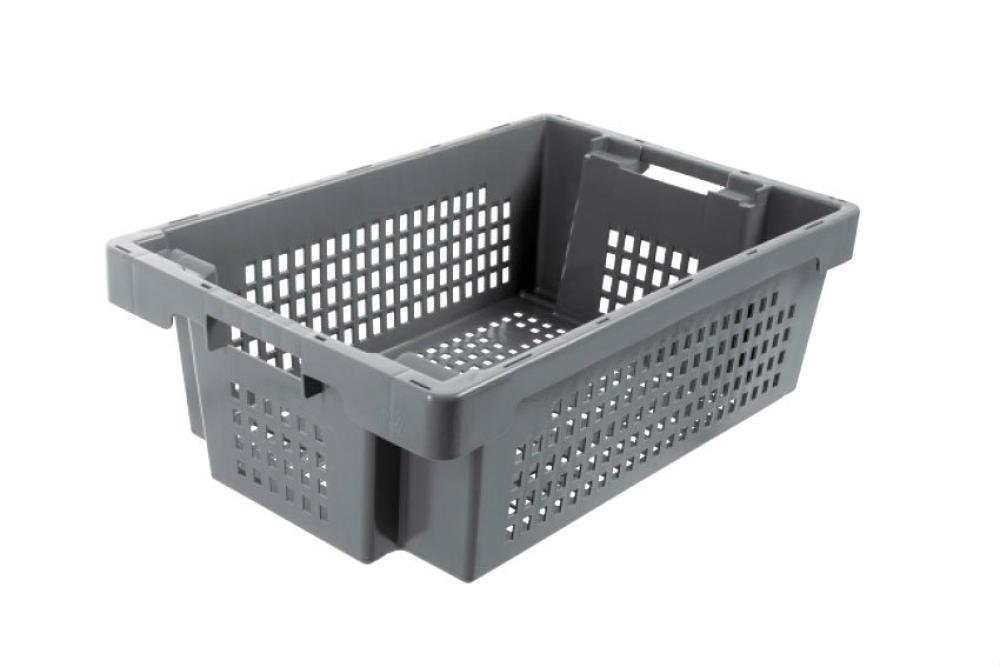 NRP-6202-050 | DRAAI-STAPELBAK ROTA 32L - 600X400X200MM BODEM & ZIJWANDEN GEPERFOREERD