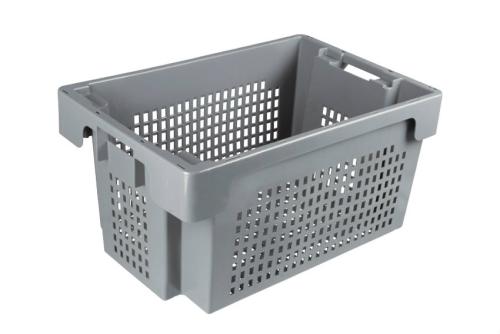 NRP-6302-050 | DRAAI-STAPELBAK ROTA 50L - 600X400X300MM BODEM & ZIJWANDEN GEPERFOREERD