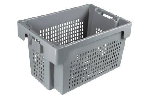 NRP-6352-050 | DRAAI-STAPELBAK ROTA 60L - 600X400X350MM BODEM & ZIJWANDEN GEPERFOREERD