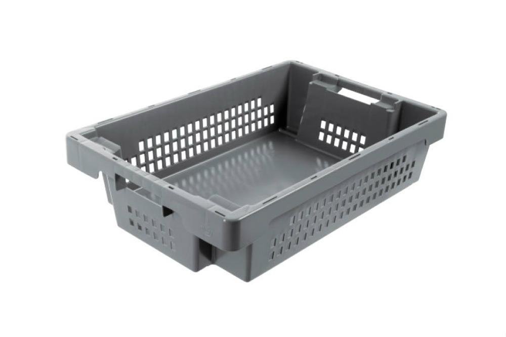 NRD-6152-050 | DRAAI-STAPELBAK ROTA 25L - 600X400X150MM BODEM GESLOTEN - ZIJWANDEN GEPERFOREERD