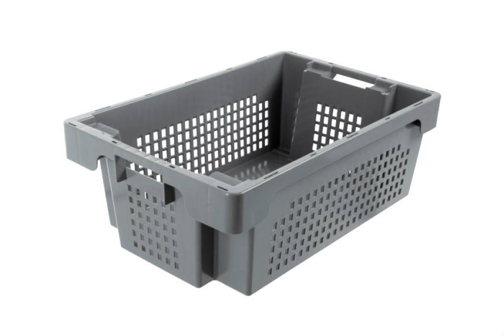 NRD-6202-050 | DRAAI-STAPELBAK ROTA 32L - 600X400X200MM BODEM GESLOTEN - ZIJWANDEN GEPERFOREERD
