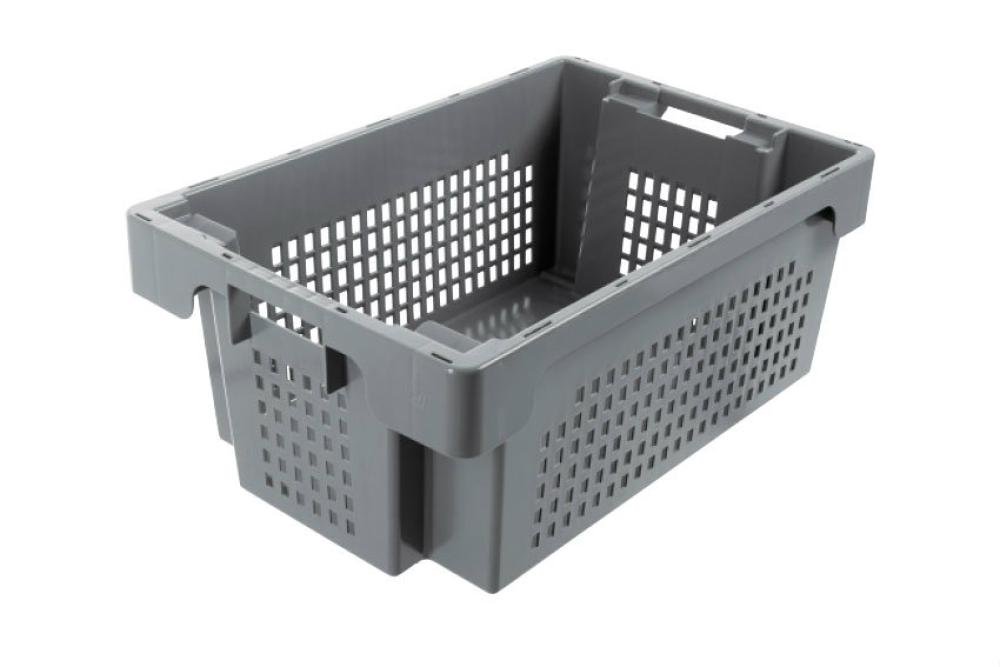 NRD-6252-050 | DRAAI-STAPELBAK ROTA 40L - 600X400X250MM BODEM GESLOTEN - ZIJWANDEN GEPERFOREERD