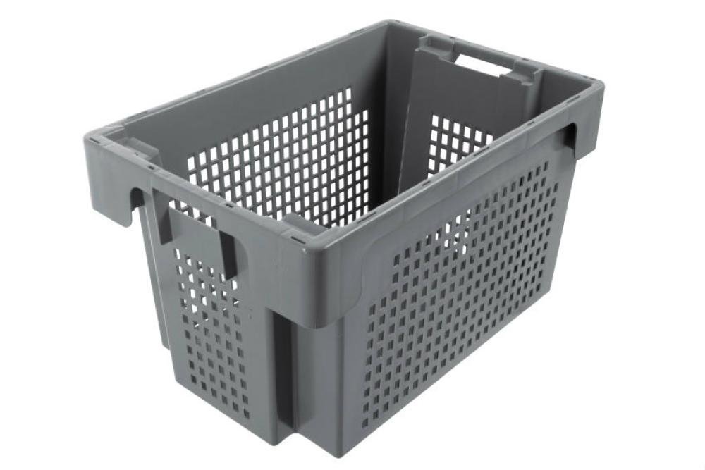 NRD-6352-050 | DRAAI-STAPELBAK ROTA 60L - 600X400X350MM BODEM GESLOTEN - ZIJWANDEN GEPERFOREERD