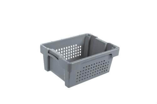 NRD-4175-050 | DRAAI-STAPELBAK ROTA 14L - 400X300X170MM BODEM GESLOTEN - ZIJWANDEN GEPERFOREERD