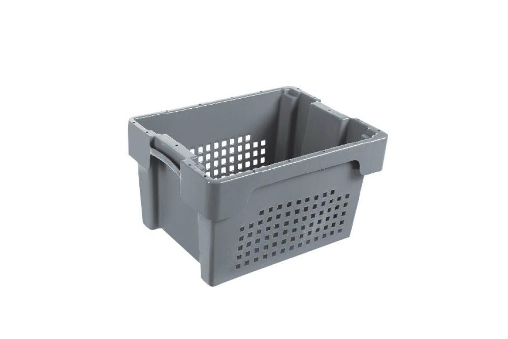 NRD-4225-050 | DRAAI-STAPELBAK ROTA 18L - 400X300X220MM BODEM GESLOTEN - ZIJWANDEN GEPERFOREERD