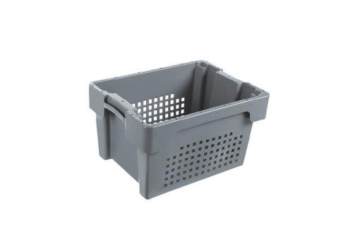 NRD-4225-050 | DRAAI-STAPELBAK ROTA 18L - 400X300X220MM BODEM GESLOTEN - ZIJWANDEN GEPERFOREERD