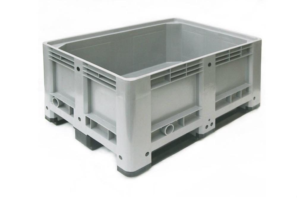 BPC-8300-050 | CAISSE-PALETTE 1200X800X600 MM - PLEIN AVEC 3 SEMELLES - 330 L