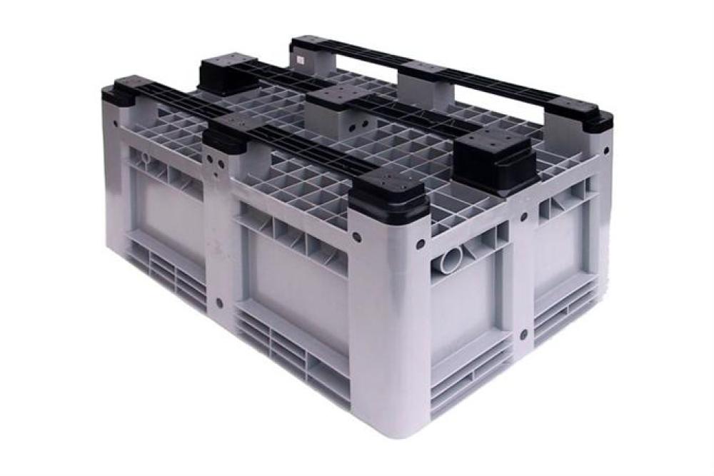 BPC-8300-050 | CAISSE-PALETTE 1200X800X600 MM - PLEIN AVEC 3 SEMELLES - 330 L