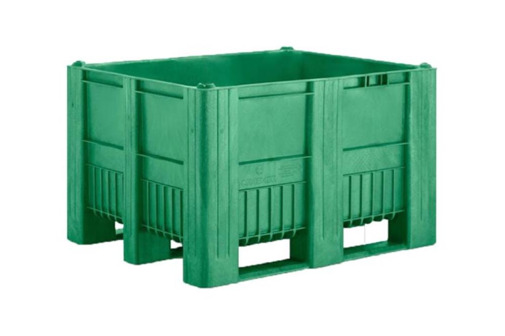 BHC-1300-040 | CAISSE-PALETTE - 1200X1000X740MM MONOBLOC - 3 SEMELLES