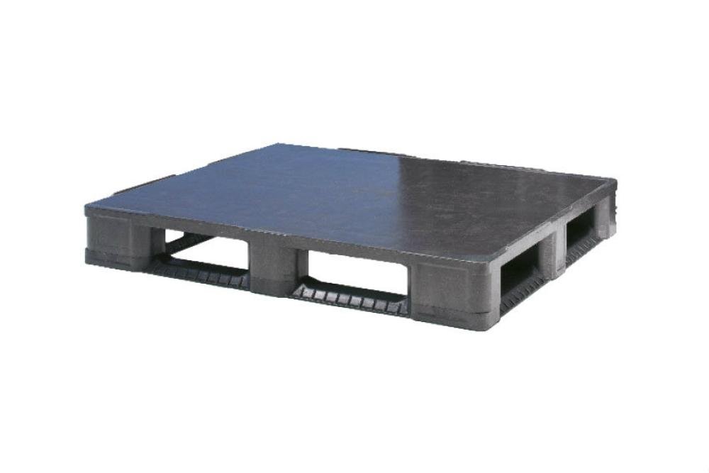 PPC-1510-022 | PREMIUM PALLET - 1200X1000X160MM - REG GESLOTEN DEK - 5 SLEEPLATTEN