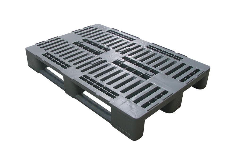 PHP-8301-050 | PALETTE HYGIENE H1 1200X800X160MM 3 SEMELLES FERMEES + PIECE A CENTR.