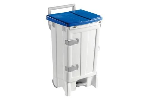 WPP-1090-060 | AFVALCONTAINER MET PEDAAL & DEUR - 90L OP WIELEN