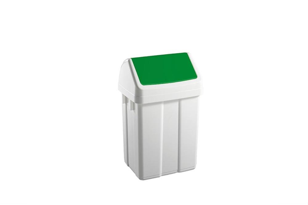 WFB-0012-040 | POUBELLE AVEC COUVERCLE BASCULANT 12L 250X200X400MM