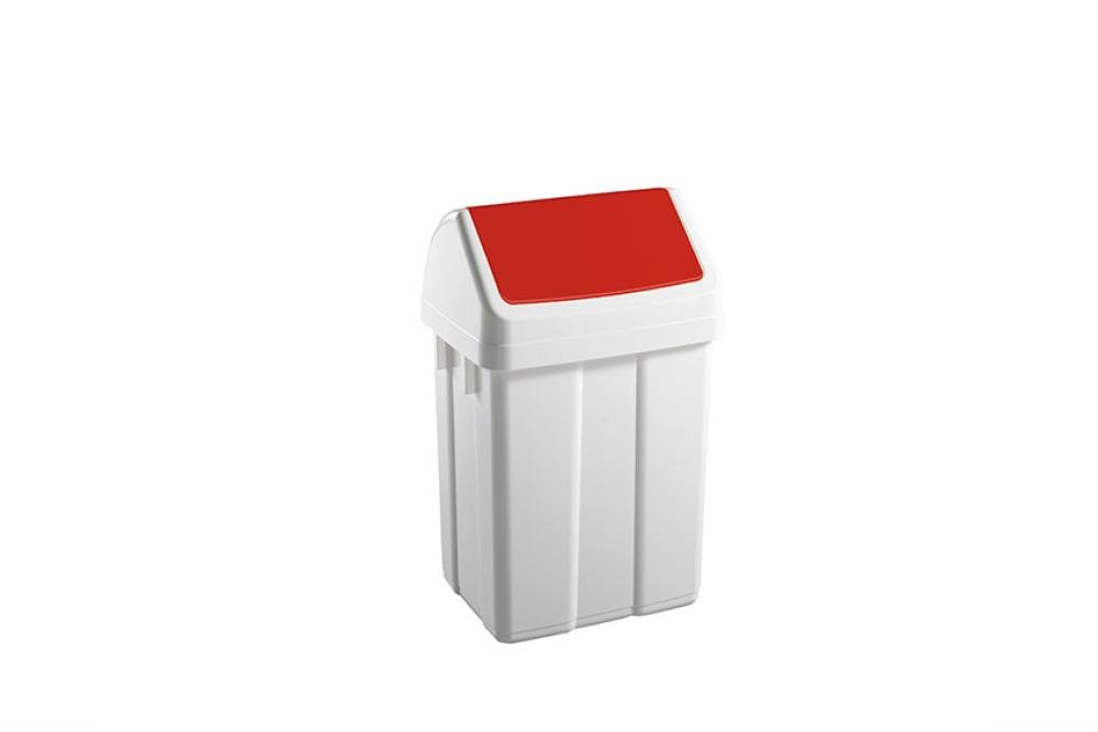 WFB-0012-070 | POUBELLE AVEC COUVERCLE BASCULANT 12L 250X200X400MM